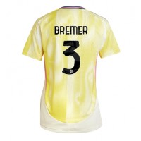 Camiseta Juventus Gleison Bremer #3 Visitante Equipación para mujer 2024-25 manga corta